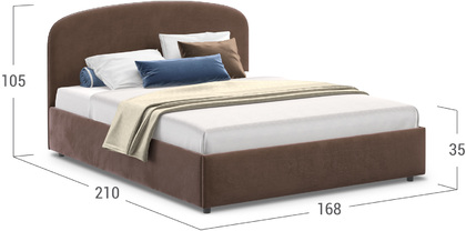 Кровать двуспальная Лия 160х200 Модель 1205